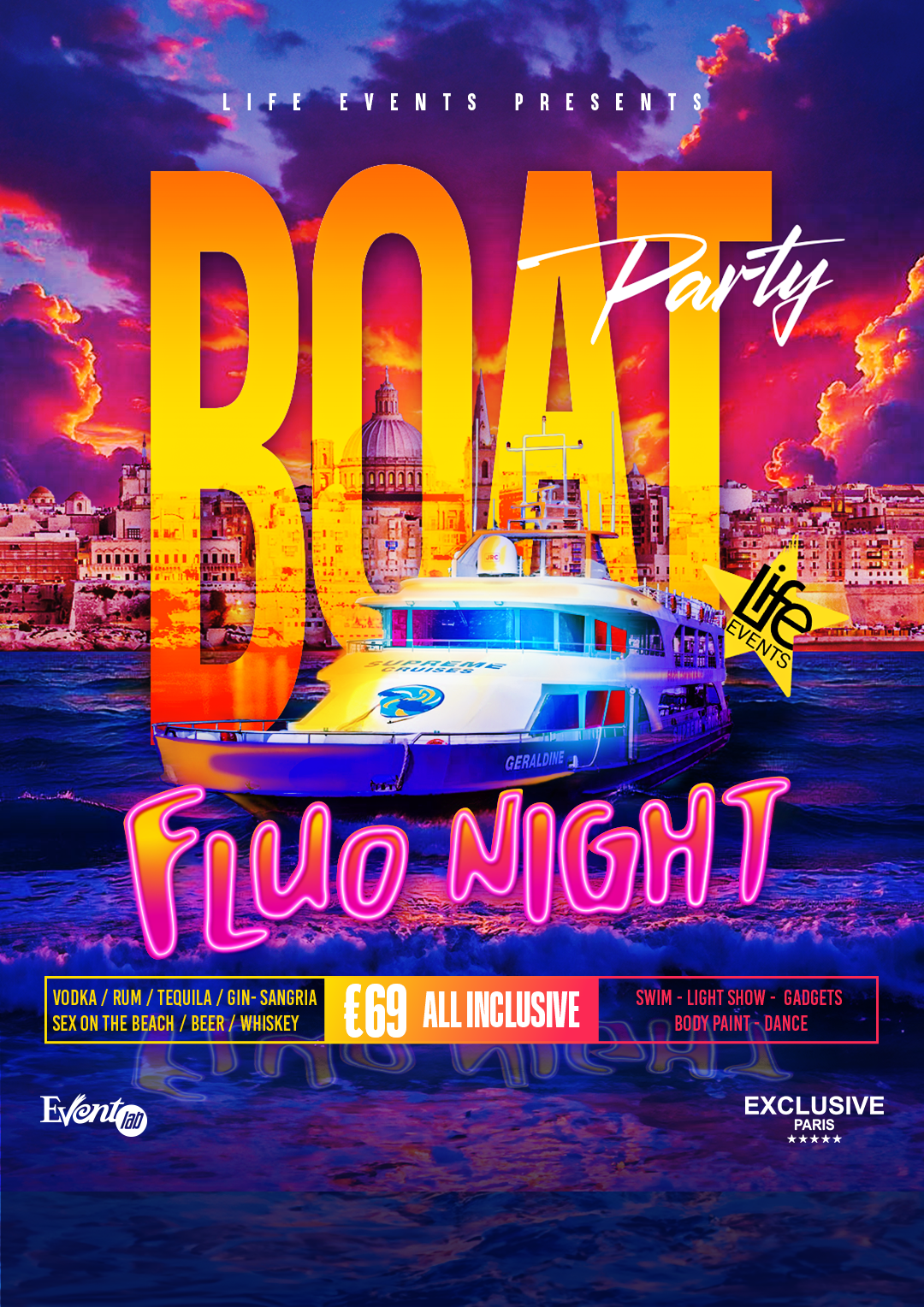 FLUO NIGHT BOAT PARTY