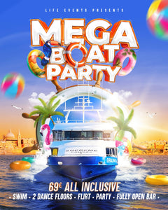 Mega Boat Party – Malta nightlife event poster | tickets & VIP tables
