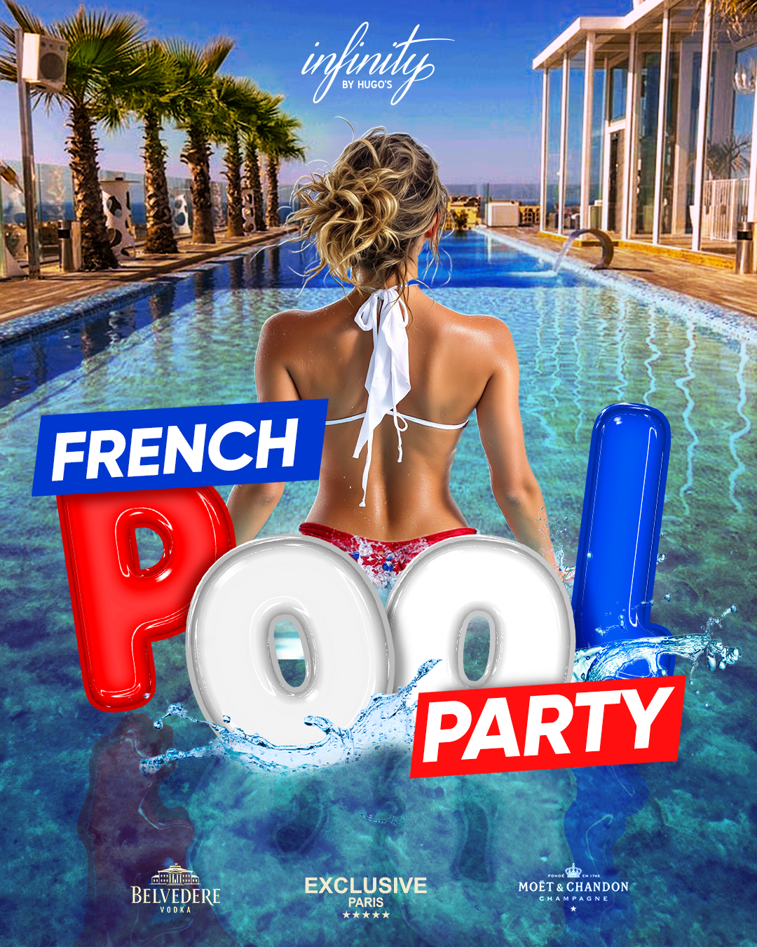 French Pool Party at Infinity by Hugo's. POOL & PARTY at Paceville, Malta.