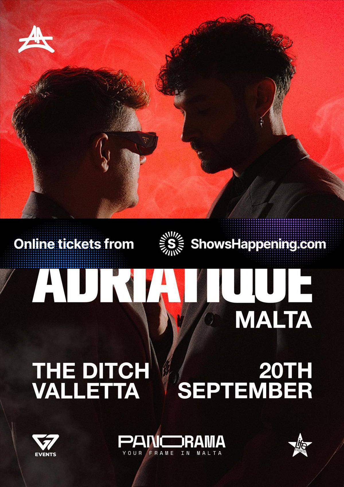 Adriatique at The Ditch, Valletta — Sunday 20 September 2026, Panorama Festival Malta