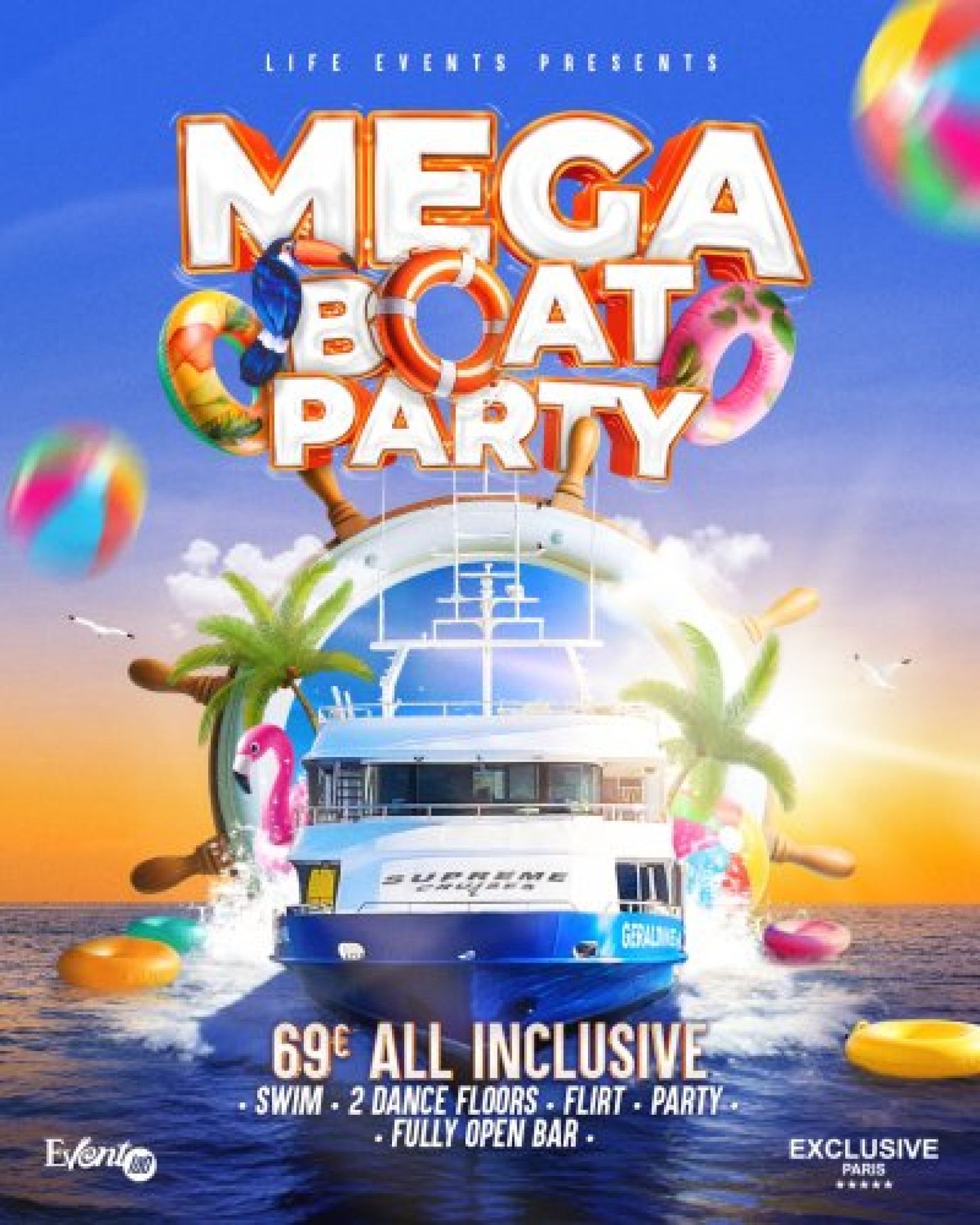 Mega Boat Party Malta, 5 September 2026, departing from Sliema Ferries