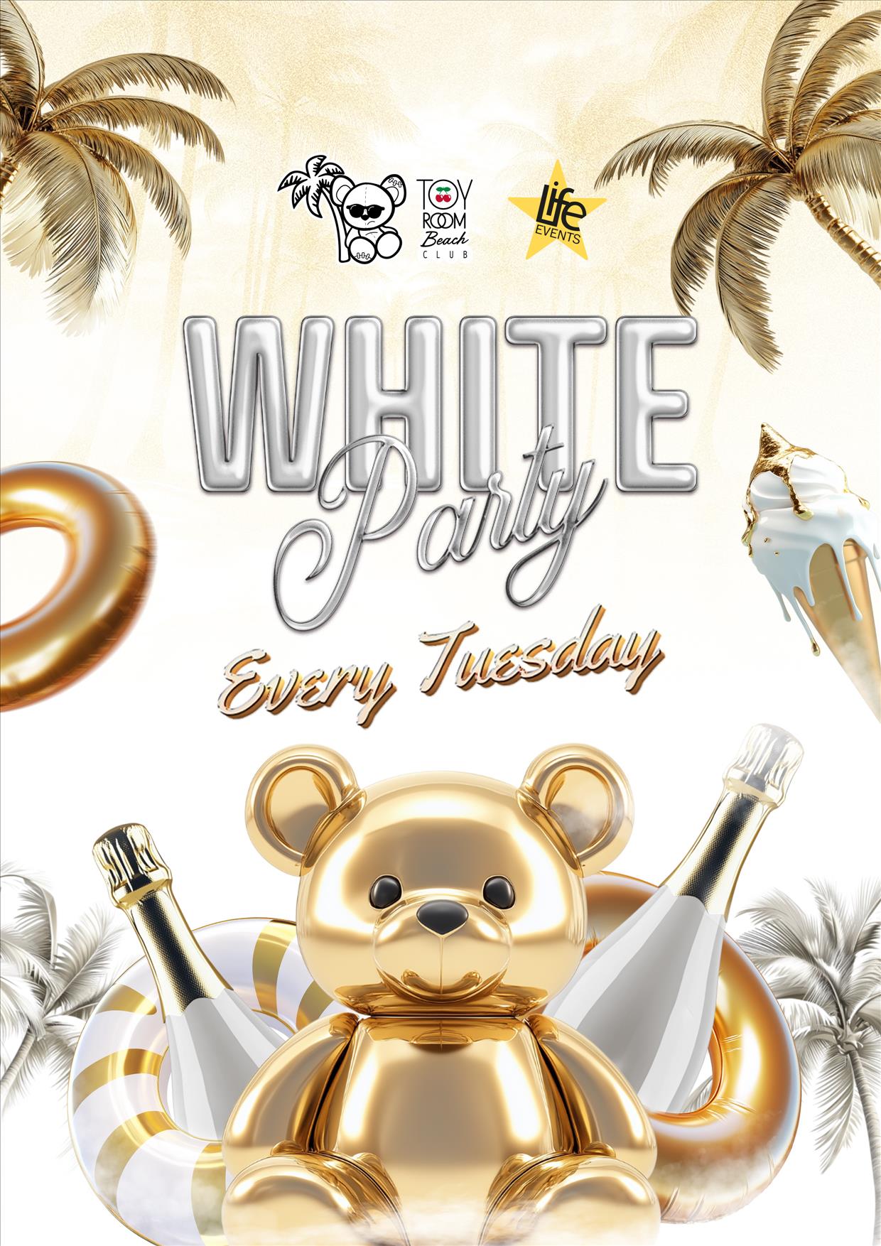 WHITE PARTY TOY ROOM BEACH CLUB