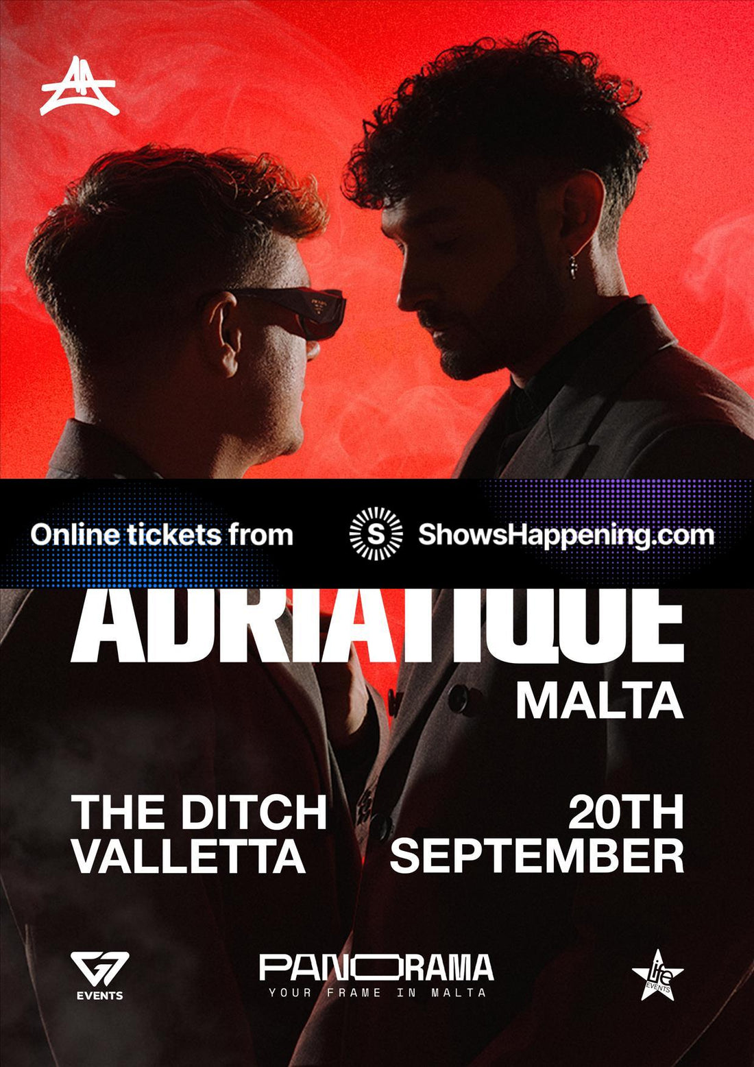 Adriatique at The Ditch, Valletta — 20 September 2026