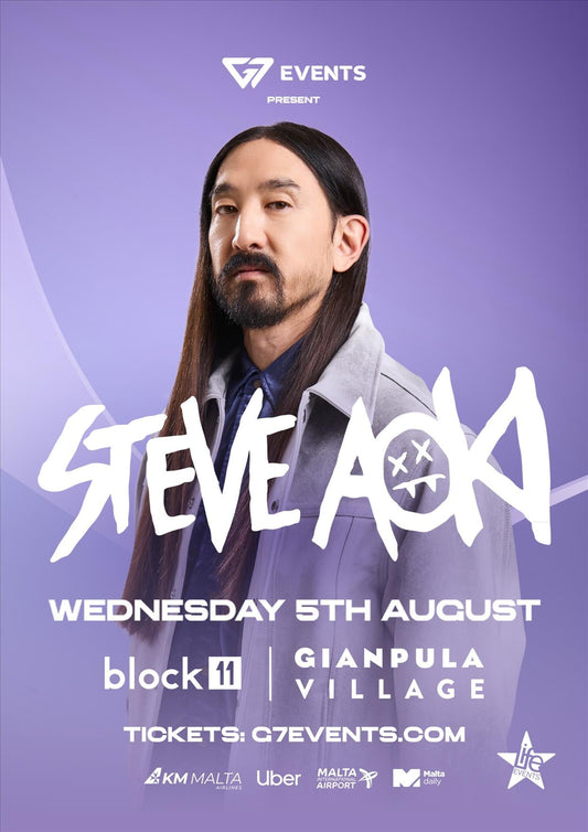 Steve Aoki at Gianpula Village 2026: Cake, Chaos and Malta's Wildest Midweek Show
