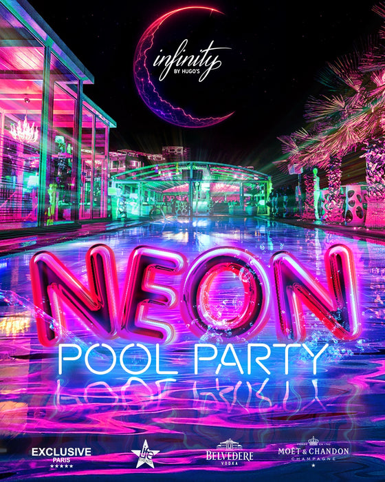 Neon Pool Party: Infinity by Hugo’s Malta