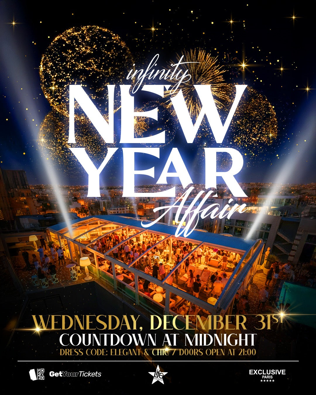 Infinity by Hugo’s NYE 2026 – Buffet Dinner & Rooftop Party