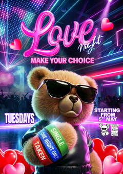Love Night Tuesdays at Toy Room – Malta nightlife event poster | tickets & VIP tables