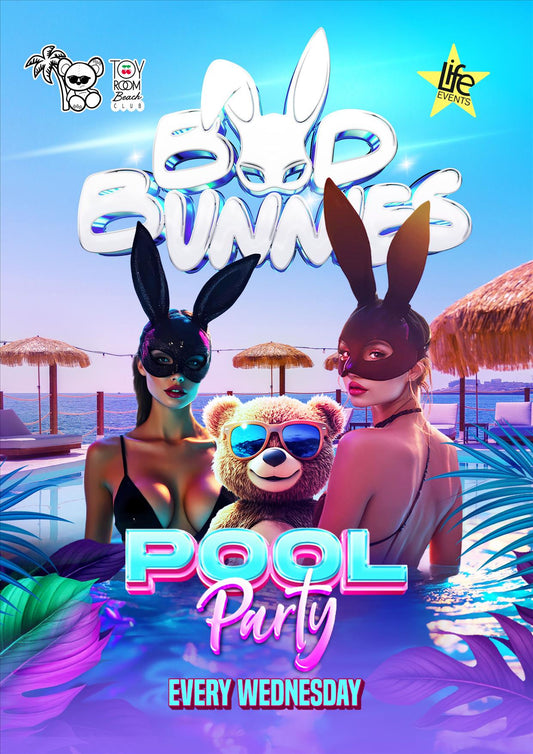 BAD BUNNIES TOY ROOM POOL PARTY