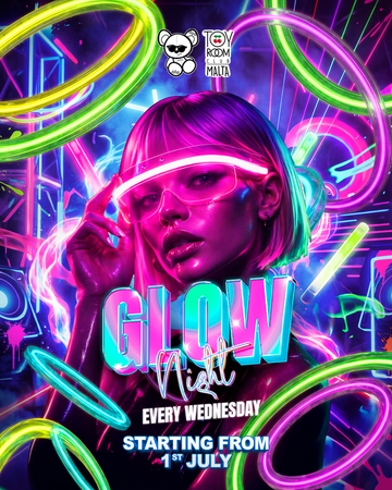 GLOW NIGHTS WEDNESDAY TOY ROOM
