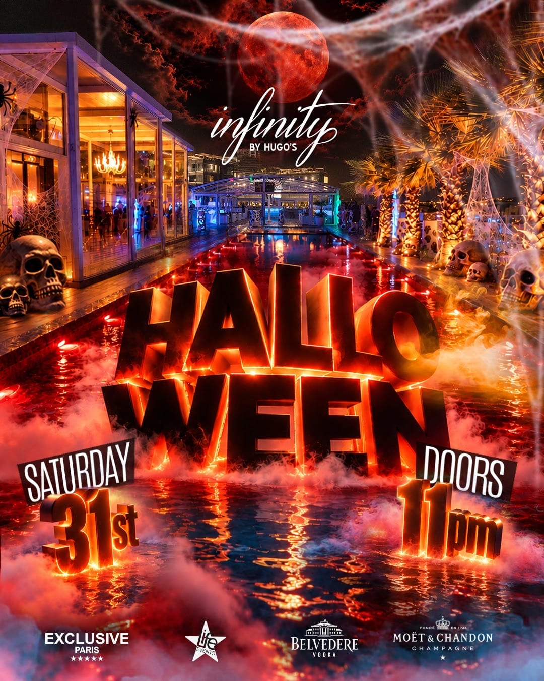 Halloween at Infinity by Hugo's Malta, Saturday 31 October 2026, doors 11pm: official flyer