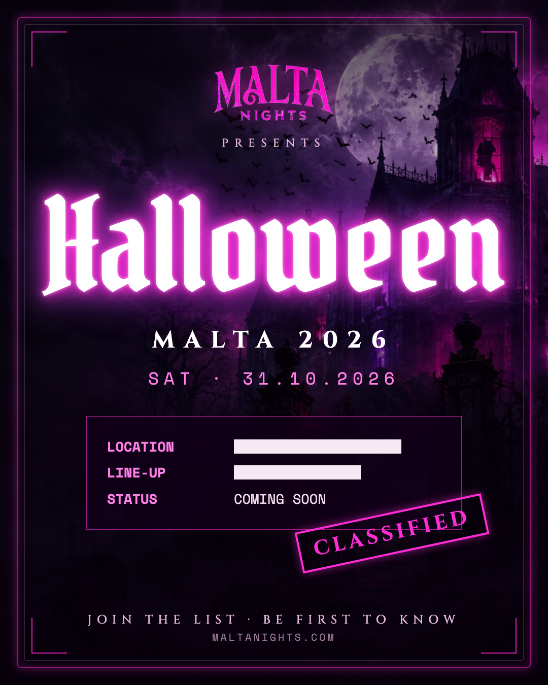 Halloween Malta 2026